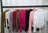 Women Solid Color High Neck Long Sleeves FittedTops